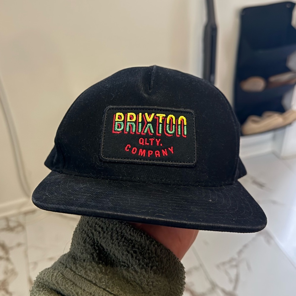 Brixton Black Cap with Colorful Logo